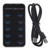 10 Port USB 30. Hub Splitter, Data Hub USB Docking Station, Fast Data Up to 5Gbps, DC12V 24V Powered USB Expansion Hub with for Laptop Desktop TV Gaming Console view 1