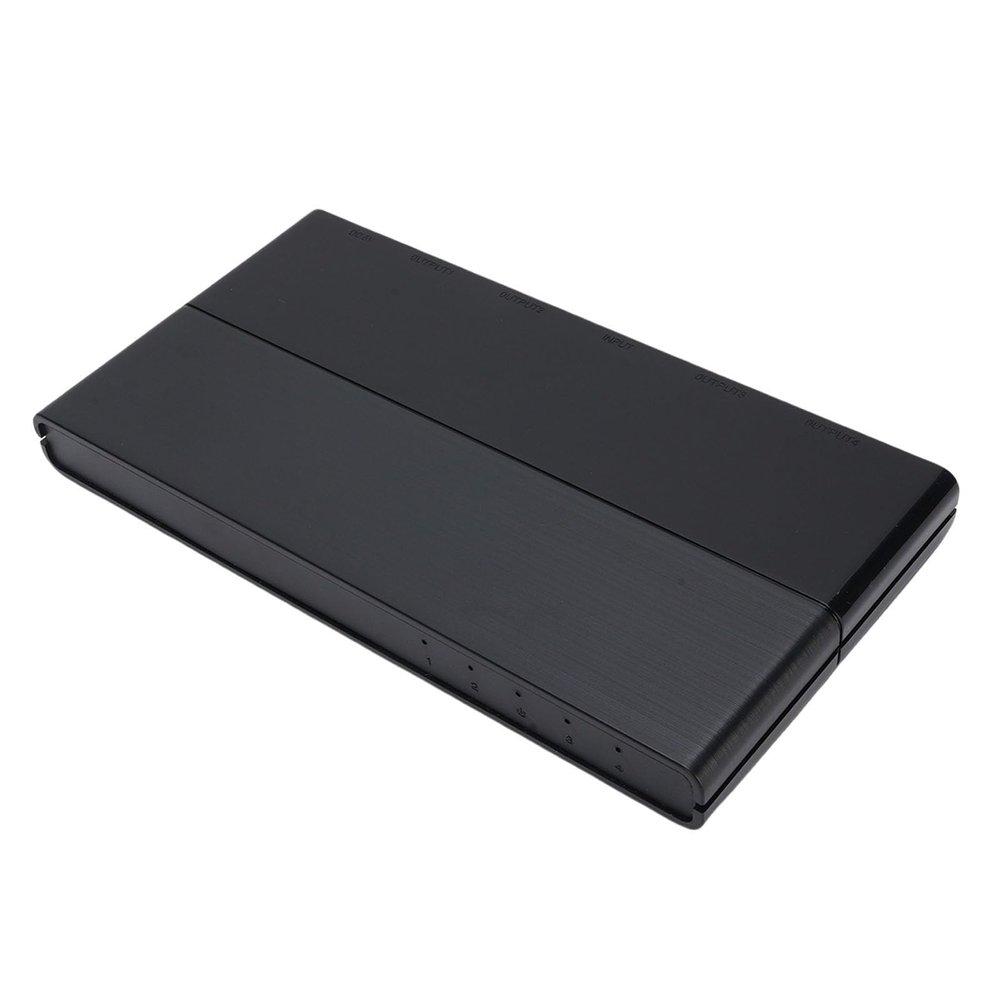 Yoidesu 4K HD Distributor, Easy Wide Compatibility 1 in 4 Out HD Multimedia Interface Separates