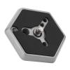 Greensen Hexagonal Storage Case Plate 030-14, Bogen Quick Release Pla 1/4 Screw, Standard Plate, Bogen 3063 for Rc0 System, Compatible with 3038 3039 3047 3055 3055S 3063 view 2