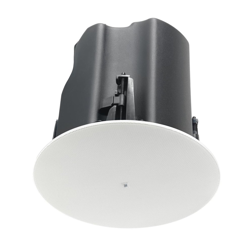 JBL Professional JBL-Control 445C/T 5.25" Two-Way, Coaxial,75 Watt, in-Ceiling Speaker with Backcan, 8 Ohm or 70V / 100V, Magnetic Grill, White