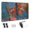 60-300 Inch Outdoor Projector Screen, 16:9 4K HD Anti-Crease Foldable Portable Movie Screen for Home Theater Cinema Backyard Party(72in(159x90cm)) view 1