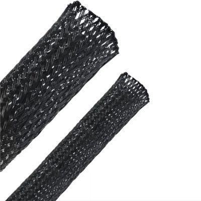 1/5/10/50/M Black Insulated Braid Sleeving 4/6/8/10/12/14/20/25mm Tight PET Wire Cable Gland Protection Sleeve for USB Cable Power Cord Audio Video Cable(6MM,5 M)