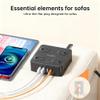 12 in 1 Power Strip Extension Cords with Multiple Outlets, 8 Outlets & 4 USB Ports Extension Cord, Flat Plug Compact Charging Station view 3
