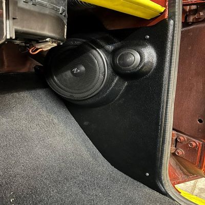 Q-Forms Q-Logic 6.5" Custom Kick Panel Component Speaker Mounts (Pair) Compatible with 67-72 Chevy and GMC C and K Series Pickups