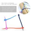 100PCS Silicone Reusable Cable Wire Organizer Winder Storage Holder Bag Ties Cord Clip Food Saver Earphone Line Tidy Clips(120mm) view 4