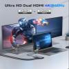 ORICO USB C Docking Station Dual Monitor, 8-in-1 Laptop Docking Station with 2 HDMI 4K@60Hz, 100W PD, USB-A&C 3.0, SD/TF, USB C Dock Compatible with MackBook/Dell XPS/HP/Surface view 3