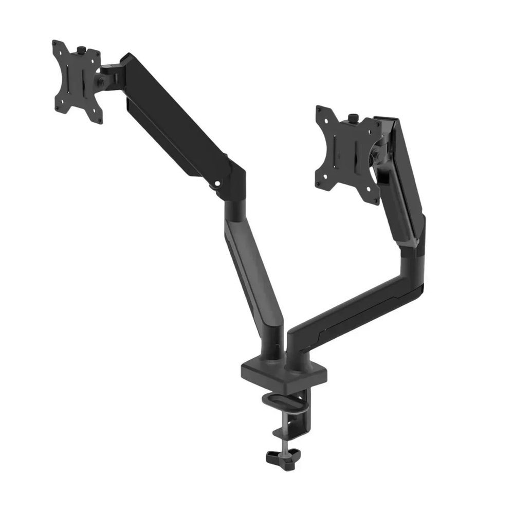 BEGWVDJTP Hovering Telescopic arm Support Base Dual Screen Cloth Gas Spring Display Stand Suitable for 13-32 inch Screen