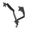 BEGWVDJTP Hovering Telescopic arm Support Base Dual Screen Cloth Gas Spring Display Stand Suitable for 13-32 inch Screen view 1