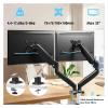 BEGWVDJTP Hovering Telescopic arm Support Base Dual Screen Cloth Gas Spring Display Stand Suitable for 13-32 inch Screen view 4