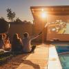 60-150 Inch Outdoor Projector Screen, 16: 9 Full HD 3D 4K Wrinkle-Free Portable Washable Movies Screen with Black Backing for Home Cinema, Garden Party(60 in) view 2