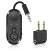 Airplane Bluetooth 5.4 Transmitter & Receiver for 2 AirPods/BT Devices, 3.5mm AUX in-Flight Adapter, Dual Link, aptX Adaptive/LL/HD, No Lip-Sync Lag, Works on Flights/TV/Gym/Car view 1