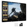 60-250 Inch Outdoor Projector Screen, 4:3 Aspect Ratio 4K HD 3D Washable Foldable Movie Screen for Home Theater Cinema Backyard Party(250 in) view 1