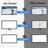 60-250 Inch Outdoor Projector Screen, 4:3 Aspect Ratio 4K HD 3D Washable Foldable Movie Screen for Home Theater Cinema Backyard Party(250 in) view 3