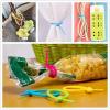 100PCS Silicone Reusable Cable Wire Organizer Winder Storage Holder Bag Ties Cord Clip Food Saver Earphone Line Tidy Clips(150mm) view 3