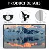 60-250 Inch Projection Screen, 4K 4:3 HD Anti-Crease Washable Outdoor Projector Screen for Camping Party, Home Theater, Office(133 in(270x203cm)) view 4