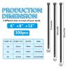 300 Pcs ZipTies, Assorted Sizes (6 Inch + 8 + 12 Inch), Black Self-Locking Nylon Cable Ties For Indoor And Outdoor Use view 2