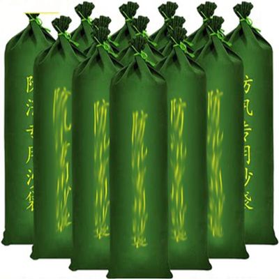 10-Pack Reusable Flood Sandbags - Heavy Duty Canvas For Rain & Flood Protection(30X80CM)