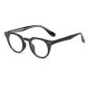 KFPH Vintage Round Blue Light Blocking Glasses, TR90 Lightweight Computer Gaming Eyeglasses for Women Men Anti Eyestrain UV (Black Frame) view 1