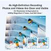 MGSTN POV 4K Pro HD Capture Camera, Ultra Wide Angle HD Action Camera, Hands-Free Mini Wearable Body Adventure Sports Cam with Audio Video, for Vlogging, Cycling, Motorcycle, Diving (Black, 1080P) view 3
