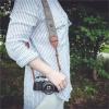 88JUNYh Camera Strap for Women Portable Camera Strap Adjustable Cotton Leather Shoulder Neck Belt(Brown) view 3