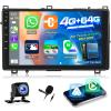 8 Core+64G Car Stereo for Toyota Corolla 2017 2018 2019 with Carplay & Android Auto - Android 15 Touchscreen Radio with DSP/GPS/SWC/5HGz WiFi/Cooling Fan + AHD Backup Camera view 1