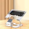 2 in 1 Laptop and Phone Stand Adjustable Bracket Heat Dissipation Portable Foldable Computer Ergonomic Laptop view 2