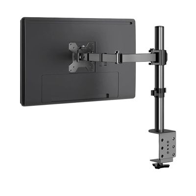 ZCERA Monitor Stand Suitable for Most 12-27 inch Computers, Most LCD LED Monitor Stands, Adjustable Height and Angle, Single Desk Mount