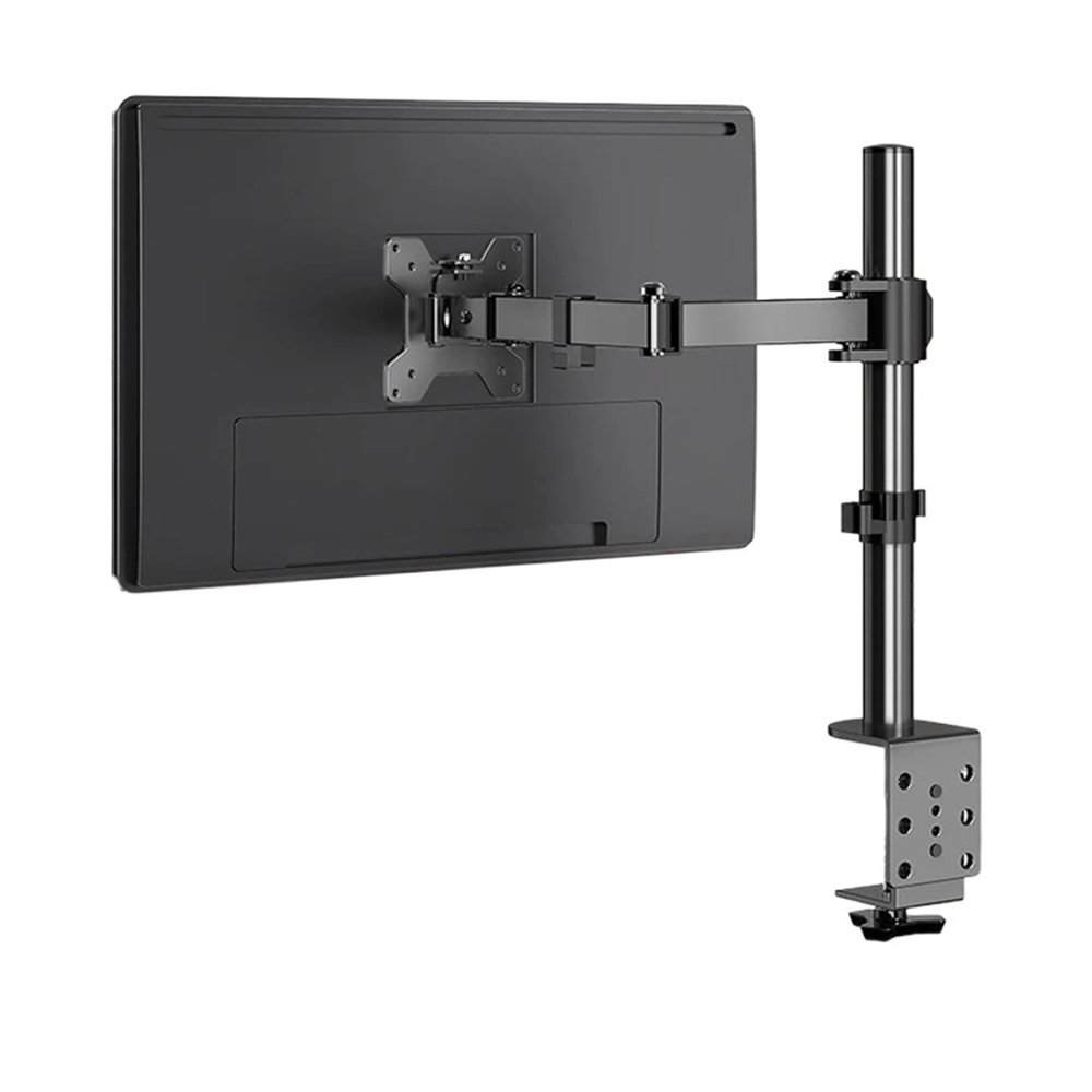 ZCERA Monitor Stand Suitable for Most 12-27 inch Computers, Most LCD LED Monitor Stands, Adjustable Height and Angle, Single Desk Mount