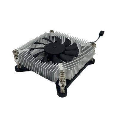 Ultra-Thin ITX Industrial Computer CPU Radiator 1156 Aluminum core HTPC Silent Cooling Fan(4 Wire Speed Regulation)