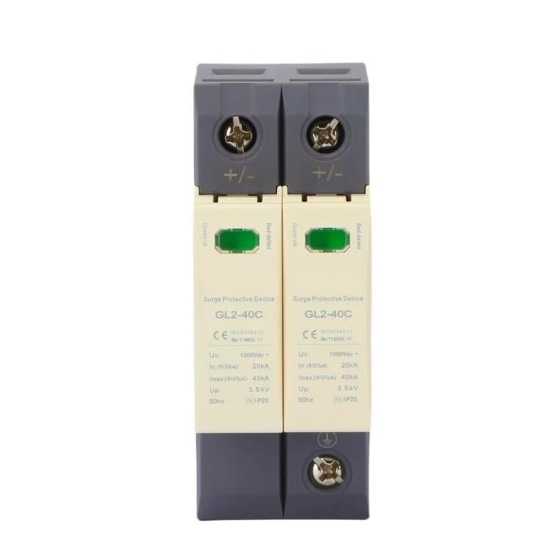 2p 3p 4P 10KA-20KA-40KA 30KA-60KA SPD AC275V AC385V 420V House Lightning Surge Protector Protective Low-Voltage Arrester Device(2p,30-60KA_275V)