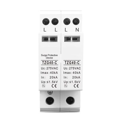 AC 4P 3P+N 36mm 20KA~40KA 275V House Surge Protector Protection Protective Low-Voltage Arrester Device