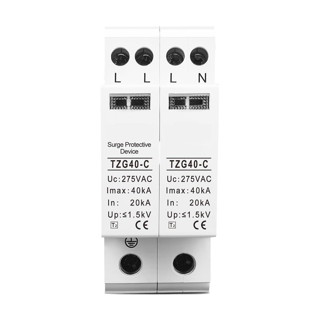 AC 4P 3P+N 36mm 20KA~40KA 275V House Surge Protector Protection Protective Low-Voltage Arrester Device