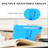 Case for Samsung Galaxy Tab S10 Lite Tablet 10.9 inch,WUNIAK Shock Proof Lightweight Stand Rubber Shell Protective Cover,Kids Friendly Soft Silicone Adjustable Stand Cover,LIGHTBLUE view 3