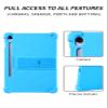 Case for Samsung Galaxy Tab S10 Lite Tablet 10.9 inch,WUNIAK Shock Proof Lightweight Stand Rubber Shell Protective Cover,Kids Friendly Soft Silicone Adjustable Stand Cover,LIGHTBLUE view 4