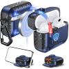 Anqrp MagArmor Auto-Open for AirPods 4th Generation Case with Built-in Magnets, [One-Press Auto-Open] [Compatible with Mag-Safe Charging], Full-Body MIL-Grade Protective with Air-AL Carabiner Blue view 1