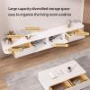 140300cm Wall Mounted TV Cabinet Large Storage Floating TV Stand Multimedia Stand for Living Room(White,180 * 20 * 24CM) view 3