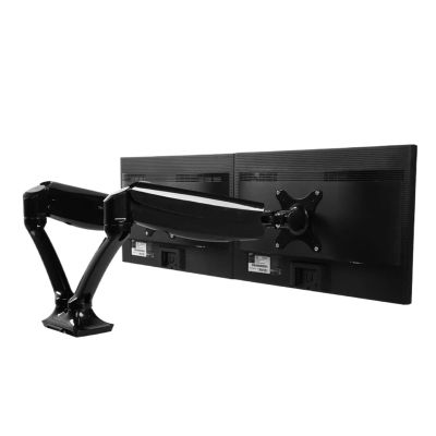 HFFFXRCY DLB502-D Desktop 10"-27" Dual Screen Monitor Stand Fully Dynamic LED LCD Computer Monitor Mounting Arm Each Bearing 1.5-5kg