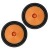 1 Inch Inner Diameter Speaker Cone Drum Paper, Subwoofer Drum Paper Replacement, Orange Diaphragm with Rubber Surround for Enhanced Sound Quality, Rubber view 4