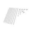 Cord Hider Kit, Cable Concealer Raceway for TV and, 1575x059x035in... Wall Cable Cover with Strong Adhesive Tape, Includes 8 Channels, 7 Connectors, 4 Flat Elbows for Neat Wire view 3