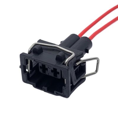 Car Connector 2 Pin Auto 3.5mm Turning Lamp Holder Plug Wire Harness Car Male Water Proof Electronic Connector with Cable for 357972752(10 Pcs)