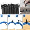 8 inch Black Zip Ties With Screw Hole,Heavy Duty Cable Ties for Cords 75 lbs Mountable head Zip Tie Screw Mount,Zip Wall Wire Ties for Indoor and Outdoor Use (50, 8 IN) view 4