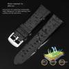Fluororubber Watchband For Longines Spirit Pin Buckle Butterfly Buckle Quick Release Watch Strap(Sky blue r2,22mm) view 4