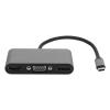 5 in 1 Type C Multi Function Docking Station, USB C Hub with DP USB PD, 4K HD Video Output, Aluminum Alloy Adapter for Laptop PC Pro Air, Supports view 2