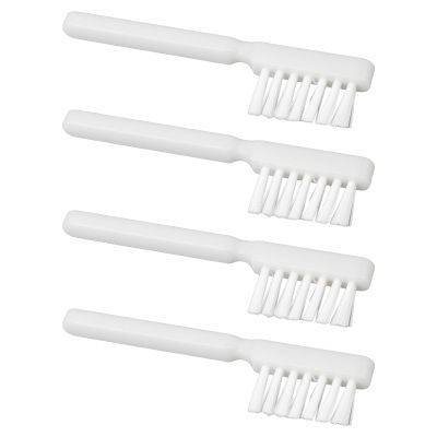 Create idea 4pcs Record Deck Stylus Cleaning Brush 64.5 * 15mm for Dirt Fluff or Hairs, White