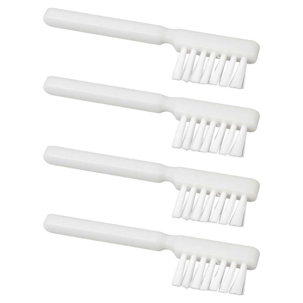 Create idea 4pcs Record Deck Stylus Cleaning Brush 64.5 * 15mm for Dirt Fluff or Hairs, White