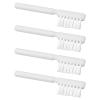 Create idea 4pcs Record Deck Stylus Cleaning Brush 64.5 * 15mm for Dirt Fluff or Hairs, White view 1