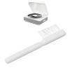 Create idea 4pcs Record Deck Stylus Cleaning Brush 64.5 * 15mm for Dirt Fluff or Hairs, White view 3