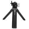 Luqeeg Mini Tripods 360 Degrees Rotation Durable Selfie Stick with Aluminium Alloy 1/4 Port Anti Skid Silicone Possesses a Cold Shoe Small Camera Tripod Gear Adjustment for Vlogging view 1