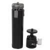Luqeeg Mini Tripods 360 Degrees Rotation Durable Selfie Stick with Aluminium Alloy 1/4 Port Anti Skid Silicone Possesses a Cold Shoe Small Camera Tripod Gear Adjustment for Vlogging view 3