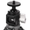 Luqeeg Mini Tripods 360 Degrees Rotation Durable Selfie Stick with Aluminium Alloy 1/4 Port Anti Skid Silicone Possesses a Cold Shoe Small Camera Tripod Gear Adjustment for Vlogging view 4